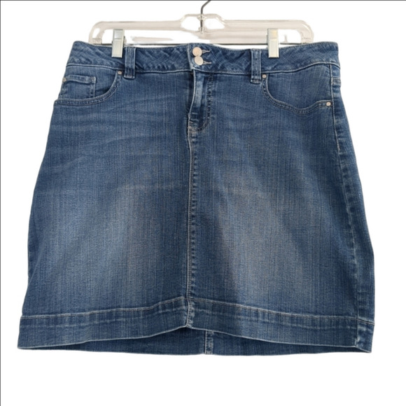 Denver Hayes Skort Denim Women's Size 12 Casual Summer Y2k - Picture 1 of 9